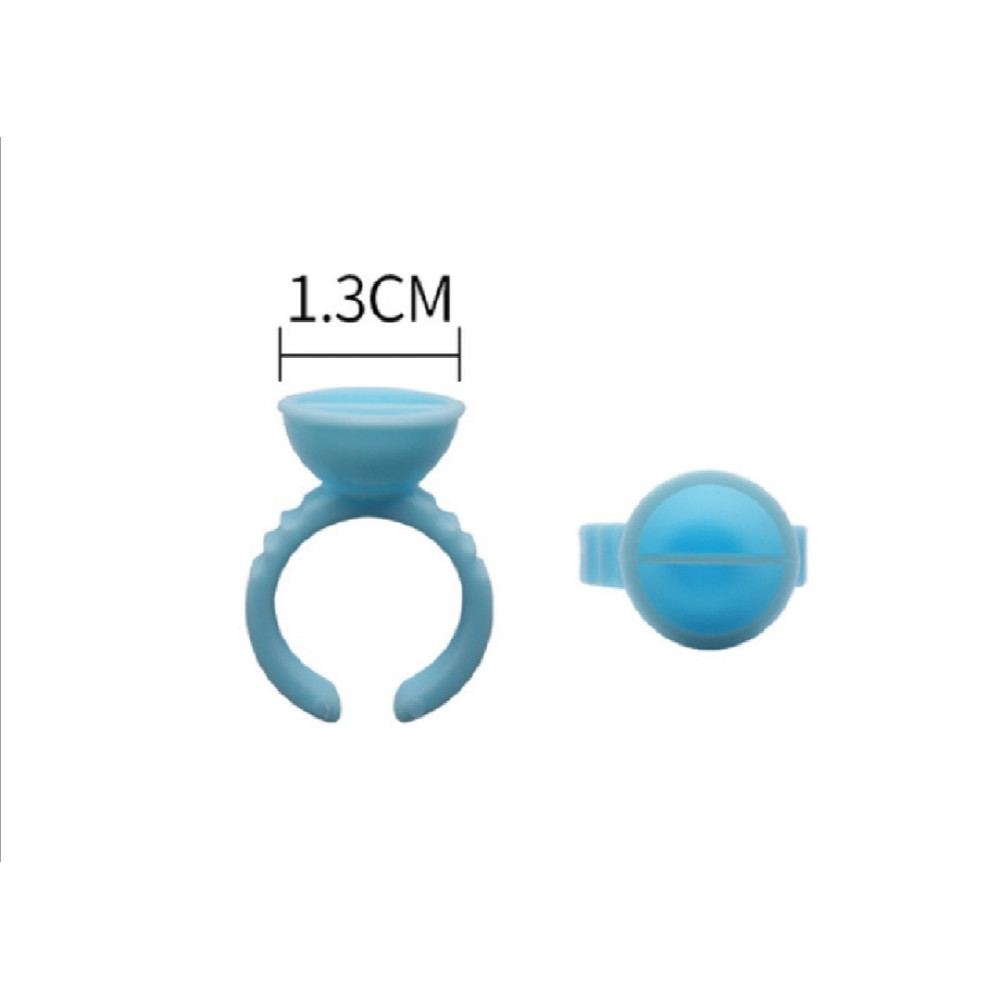 Кольцо голубое 1,3см с перегородкой (2) в Новосибирске